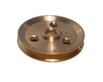 Pulley 25mm dia without boss, brass