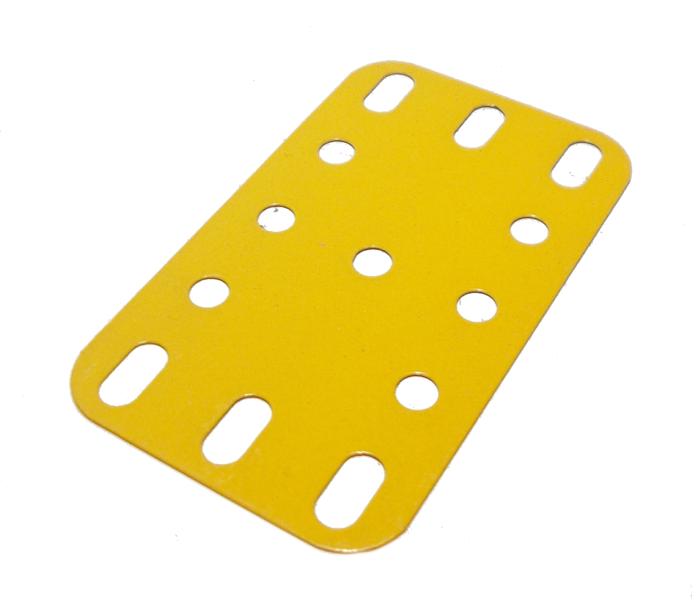 Flexible Plate 5x3 holes, yellow
