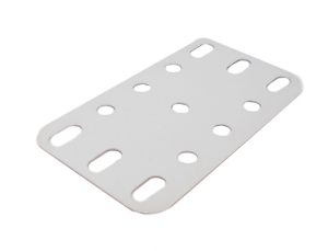 Plastic Plate 3x5 holes, white