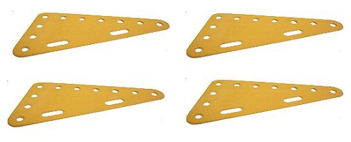 4 x Triangular Plate 7x4 holes (SAVE 50%)