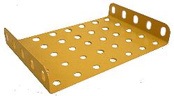 Flanged Plate 7x5 holes (UK Yellow)