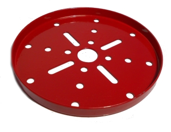 Wheel Flange 89mm dia, red