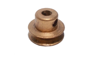 Pulley 13mm dia, brass (used)