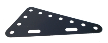 Triangular Flexible Plate 7x4 holes - dark grey