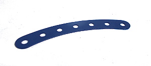 Curved Strip 7 holes (8/circle), UK Dark Blue
