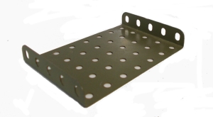 Army Green Flanged Plate 7x5 holes