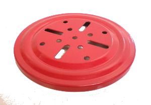 Ball Bearing Flanged Tray, red
