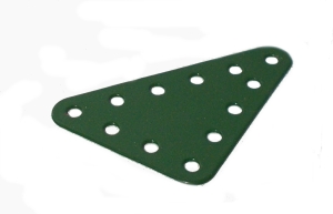 Triangular Flat Plate 4x5 holes (green)