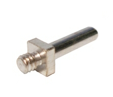 Threaded Pin 15mm with fixed nut, nickel