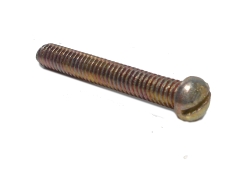 Bolt, 28mm dome head, brassed finish