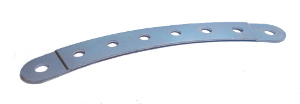 Curved Strip 8 holes, stepped