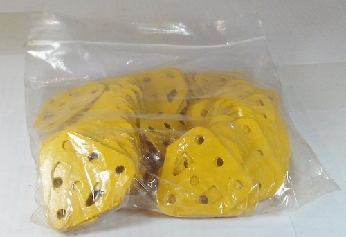 100 x Flat Trunion, yellow