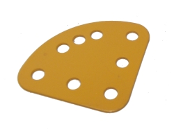 Quarter Circular Plate, UK Yellow