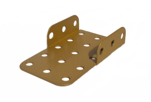 Semi-Flanged Plate, 5x3 holes - metallic gold