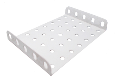 Flanged Plate, 7x5 holes - white
