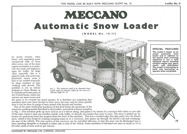 AUTOMATIC SNOW LOADER