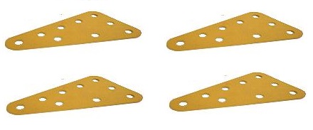 4 x Triangular Plate 5x3 holes (SAVE 50%)
