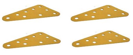 4 x Triangular Plate 5x3 holes (SAVE 50%)