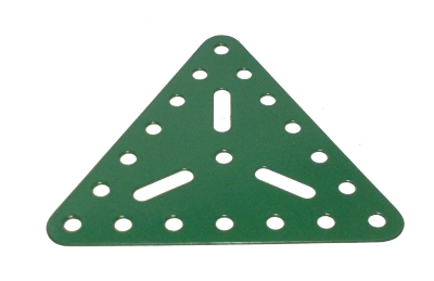 Triangular Flat Plate 7x7 holes (green)