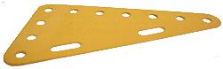 Triangular Flexible Plate 7x4 holes, UK Yellow