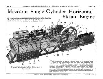 SINGLE CYLINDER HORIZONTAL STEAM ENGINE