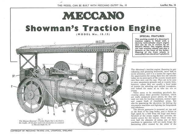 SHOWMAN'S TRACTION ENGINE