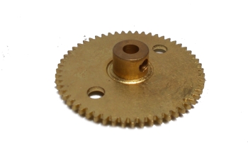 Gear 56T, 38mm dia, brass (used)