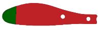 Propellor Blade (red/green)