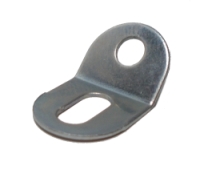 Obtuse Angle Bracket 1x1 hole, zinc finish