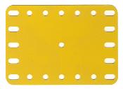 Plastic Plate 7x5 holes, UK yellow