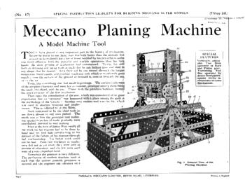 PLANING MACHINE