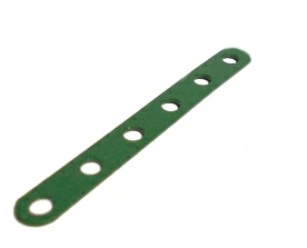 Narrow Strip 6 holes, light green