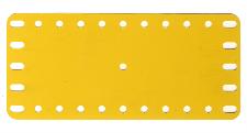 Plastic Plate 11x5 holes, UK yellow