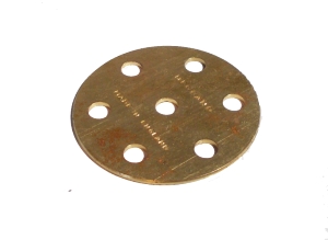 Wheel Disc 6 holes, brass (used)