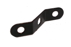 Narrow Obtuse Reversed Angle Bracket 1x1x1 - black