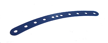 Curved Strip 10 holes (8/circle), UK Dark Blue