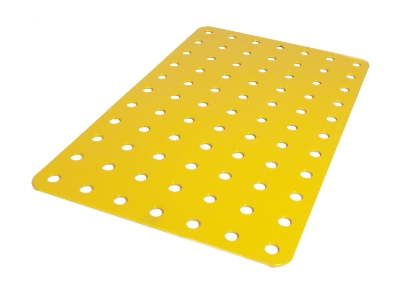 Flat Plate, 11x7 holes, yellow (slightly used)