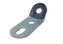 Obtuse Angle Bracket 1x2 hole, zinc finish