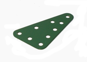 Triangular Flat Plate 3x5 holes (green)