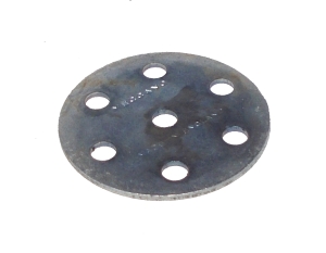 Wheel Disc 6 holes, zinc (discoloured)