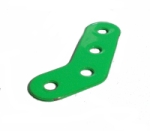 Obtuse Corner Bracket 3 x 2 holes - vivid green