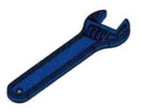Wrench, blue