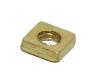 Square Nut, brass finish