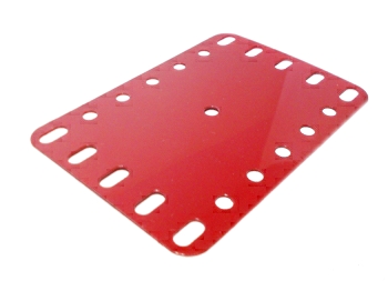 Plastic Plate 7x5 holes, light red