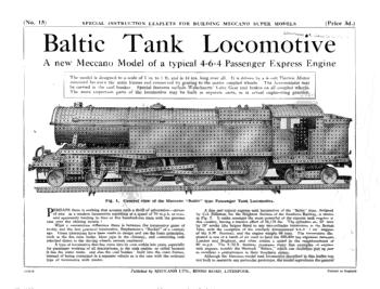 BALTIC TANK LOCOMOTIVE