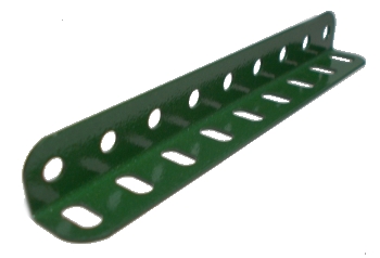 Angle Girder 11 holes, green (used)