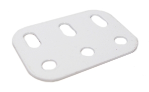 Flat Girder 3 holes - white
