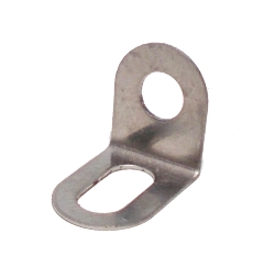 Narrow Angle Bracket 1x1 hole, stainless steel