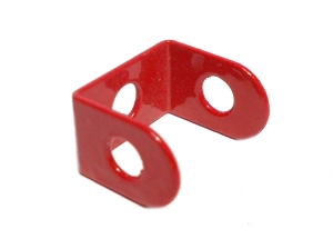 Narrow Double Bracket 1x1x1 hole, red