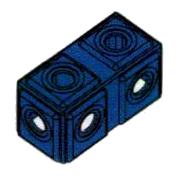 Double Cube, blue